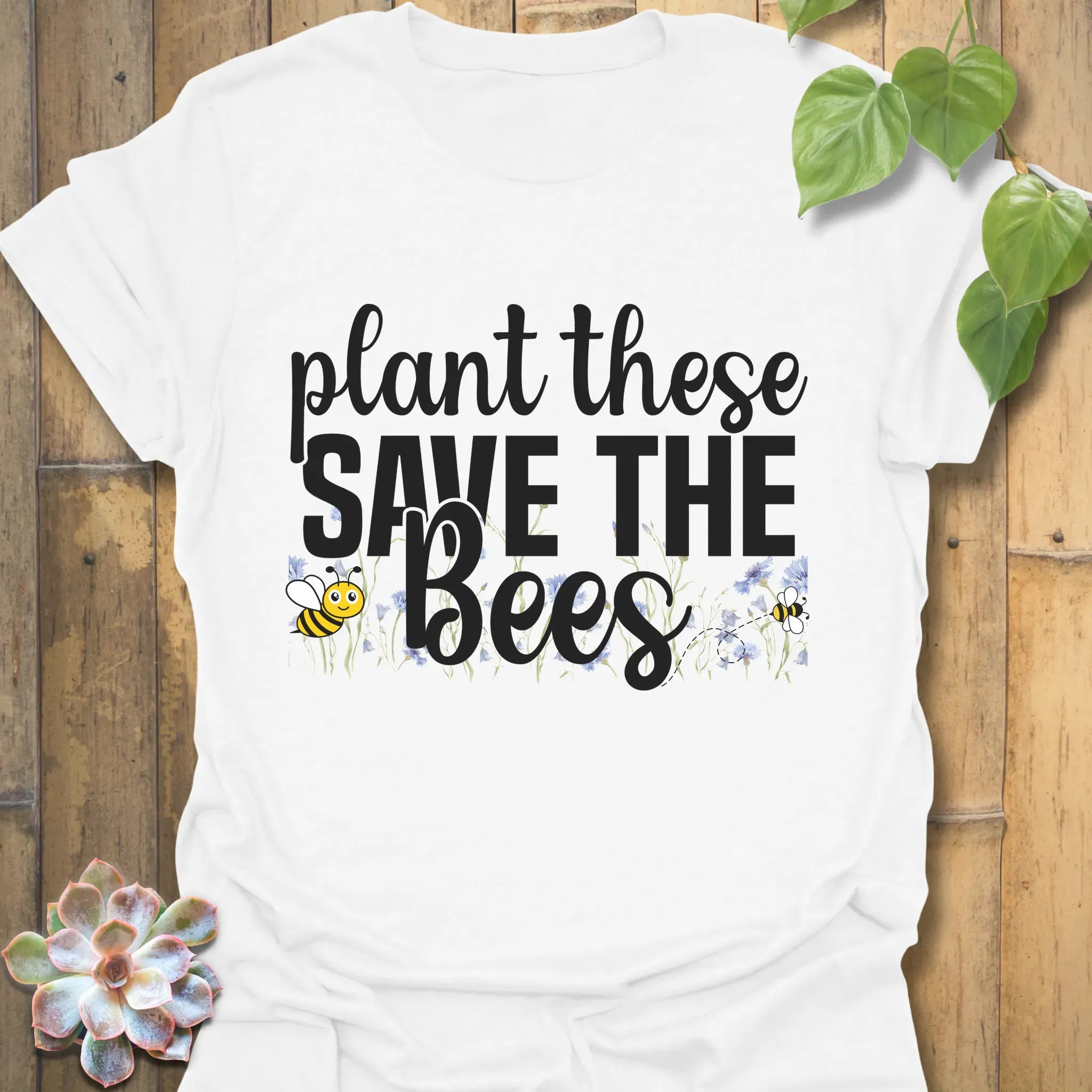 Plant These Save The Bees T-shirt White / S T-Shirt