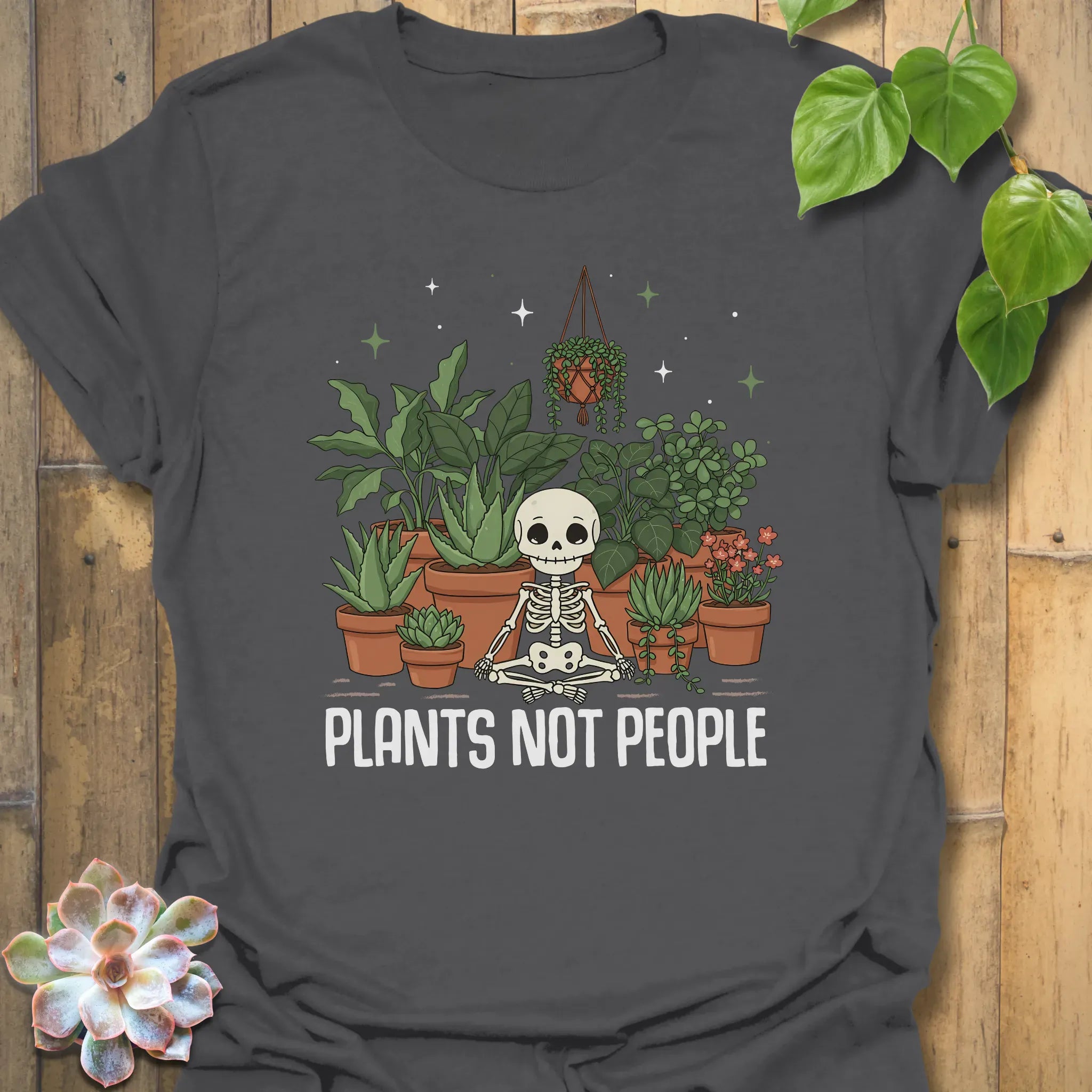 Plants Not People T-shirt Charcoal / S T-Shirt