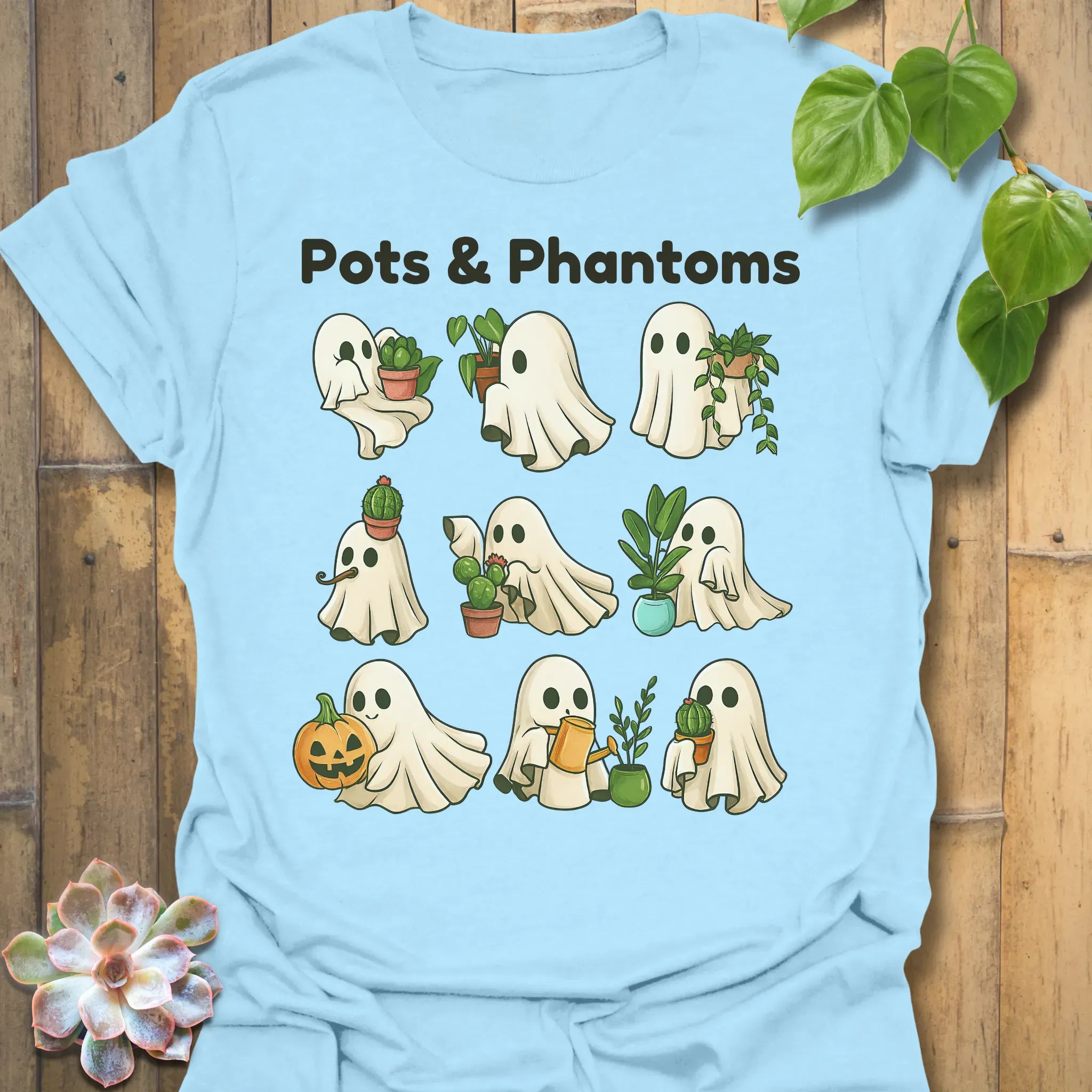 Pots & Phantom T-shirt Light Blue / S T-Shirt