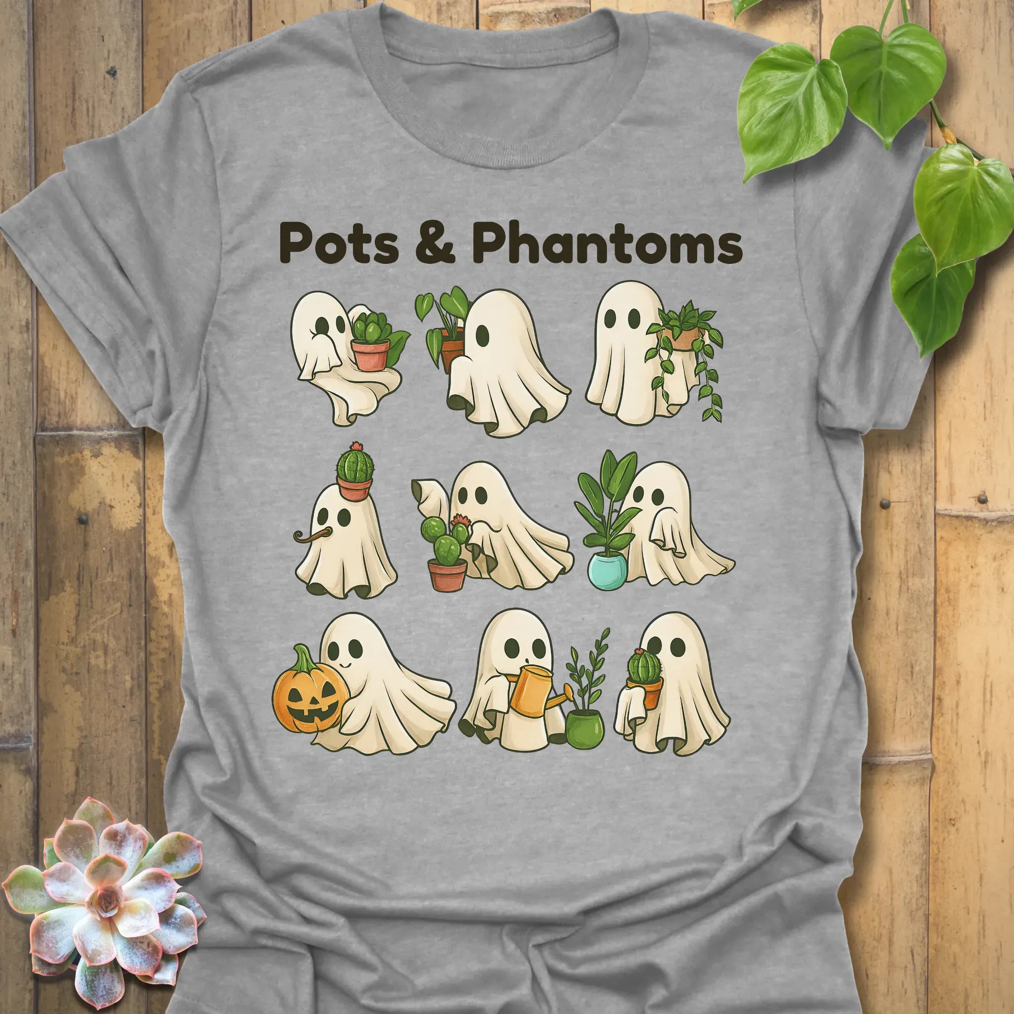 Pots & Phantom T-shirt Sport Grey / S T-Shirt