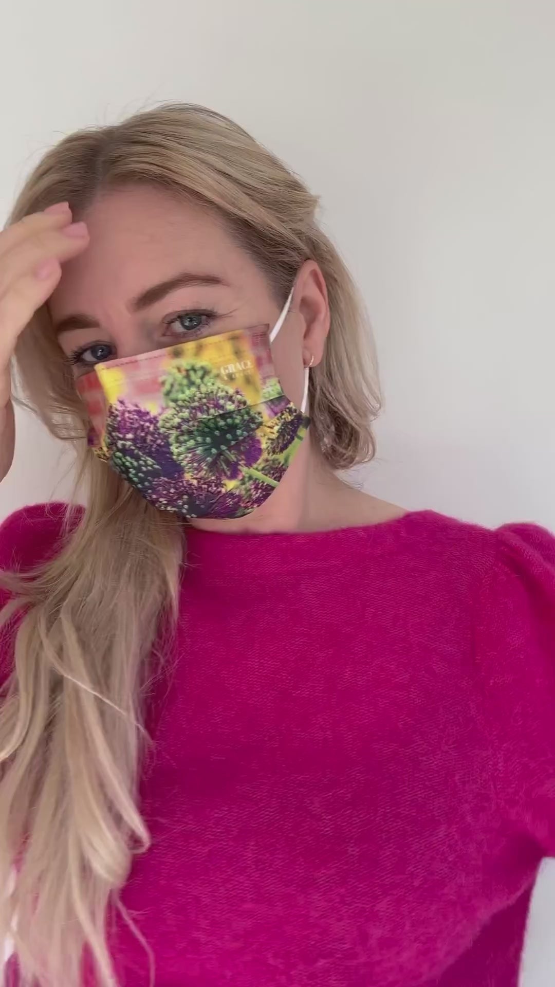 patterned medical mask