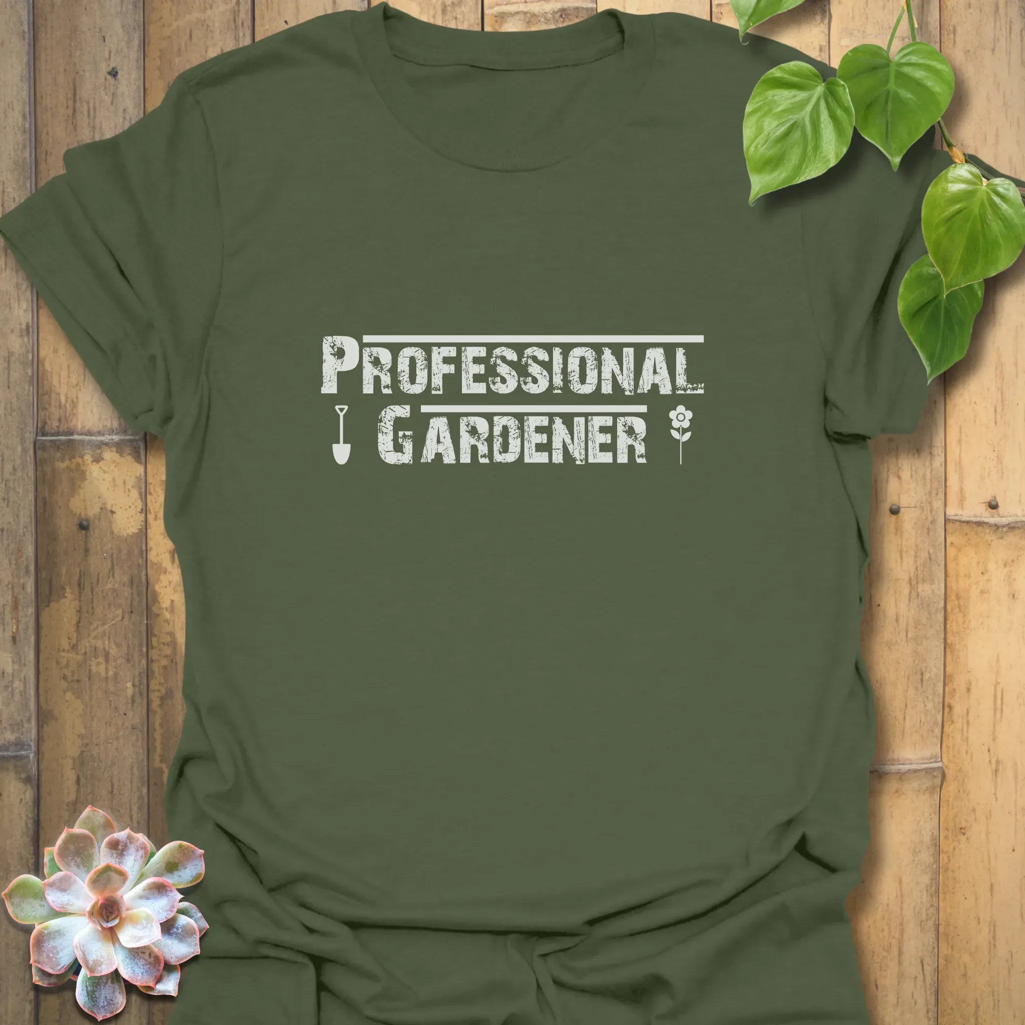Professional Gardener T-shirt Military Green / S T-Shirt