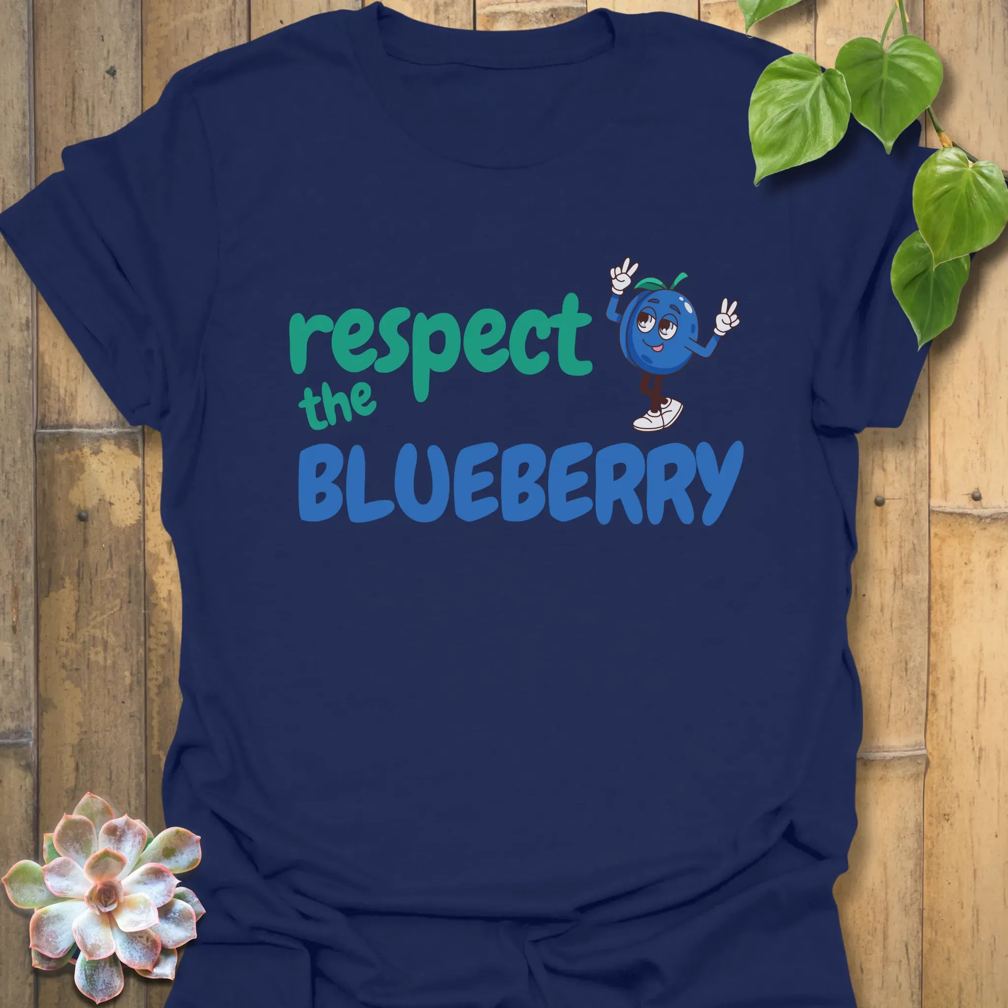 Respect The Blueberry T-shirt Navy / S T-Shirt