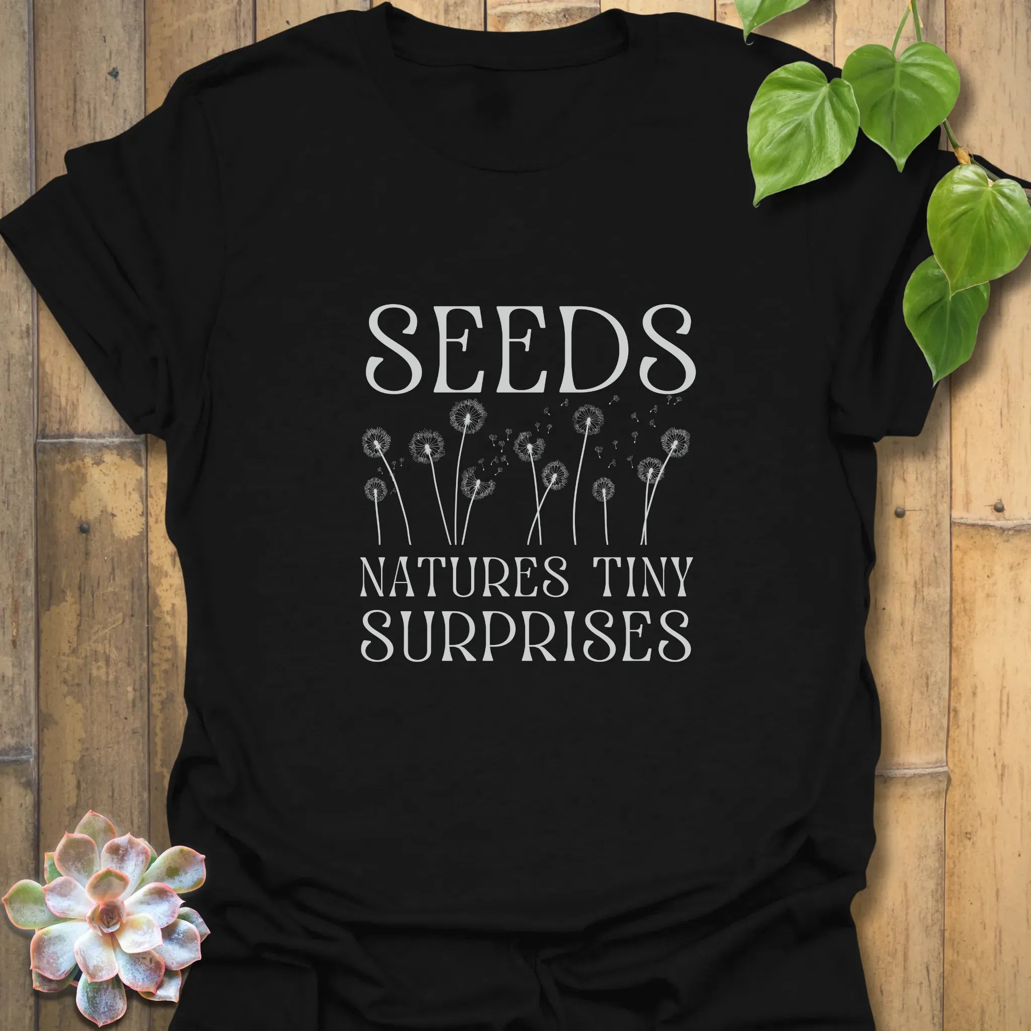 Seeds – Nature’s Tiny Surprises T-shirt Black / S T-Shirt