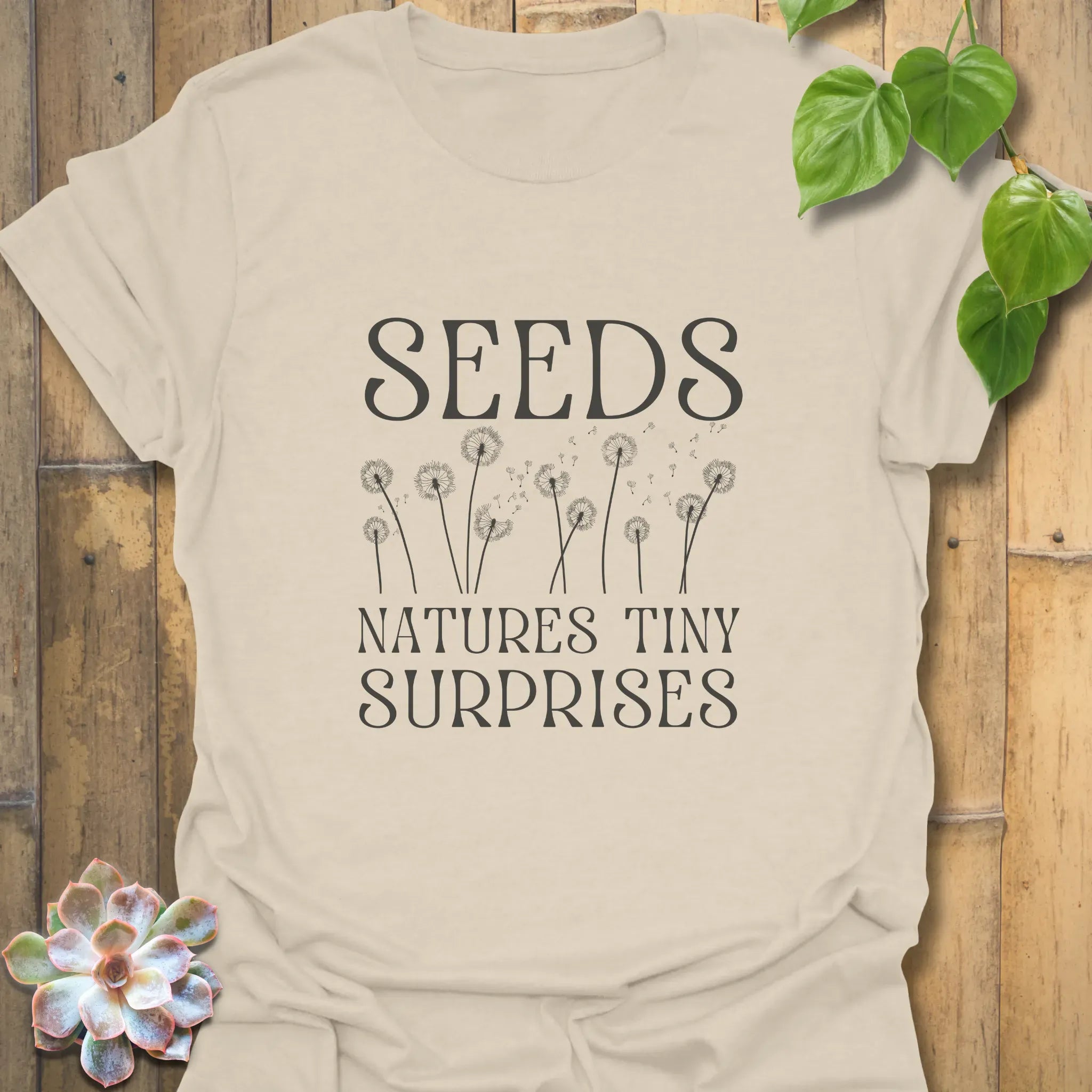 Seeds – Nature’s Tiny Surprises T-shirt Natural / S T-Shirt