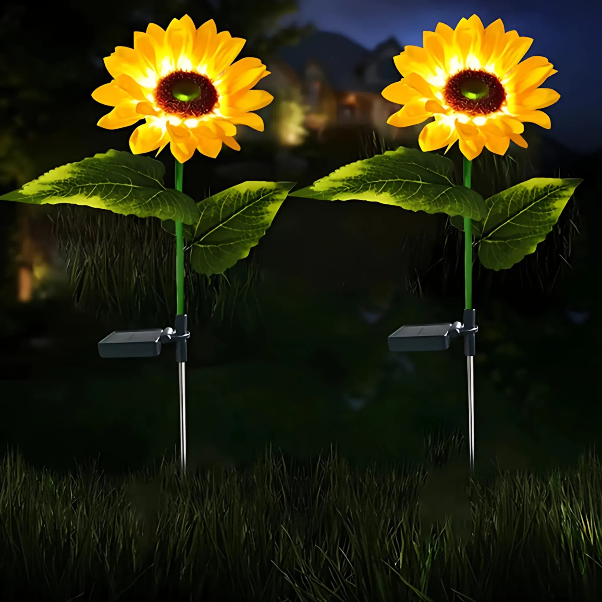 Solar Sunflower Lights - LED Garden Decor for Outdoor Beauty Solar Lights