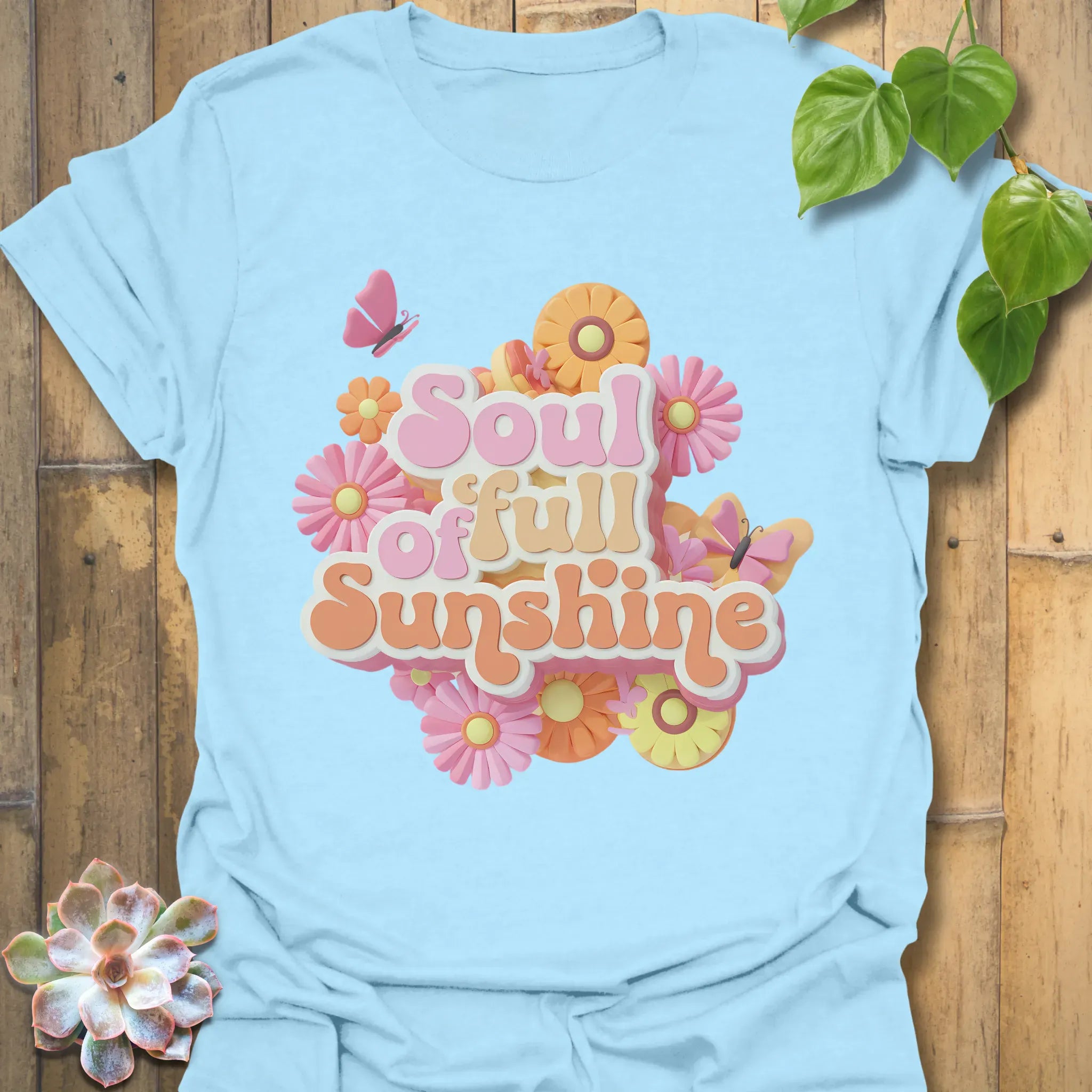 Soul Of Full Sunshine T-shirt Light Blue / S T-Shirt