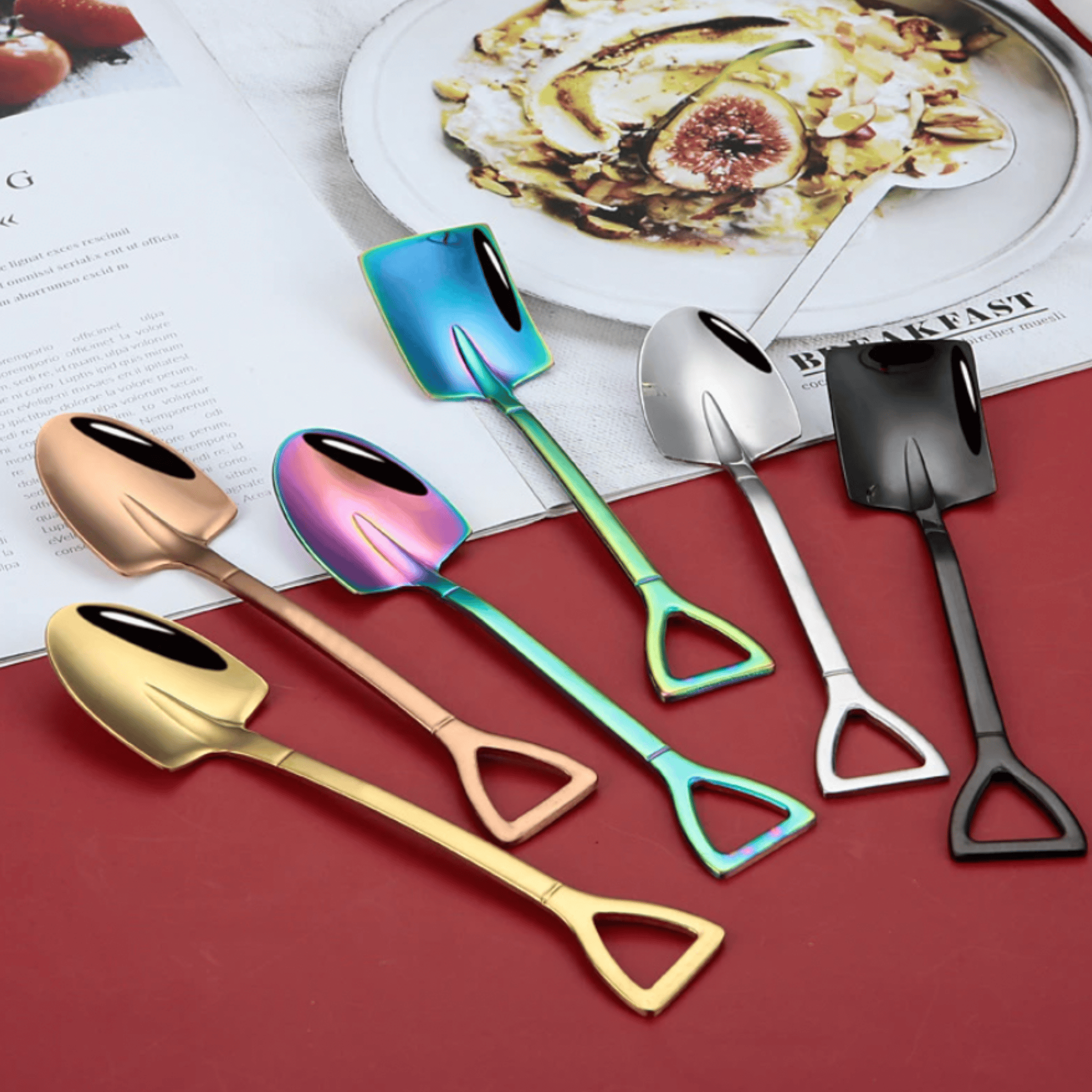 Stainless Steel Coffee Spoon, Shovel or Spade Spoons