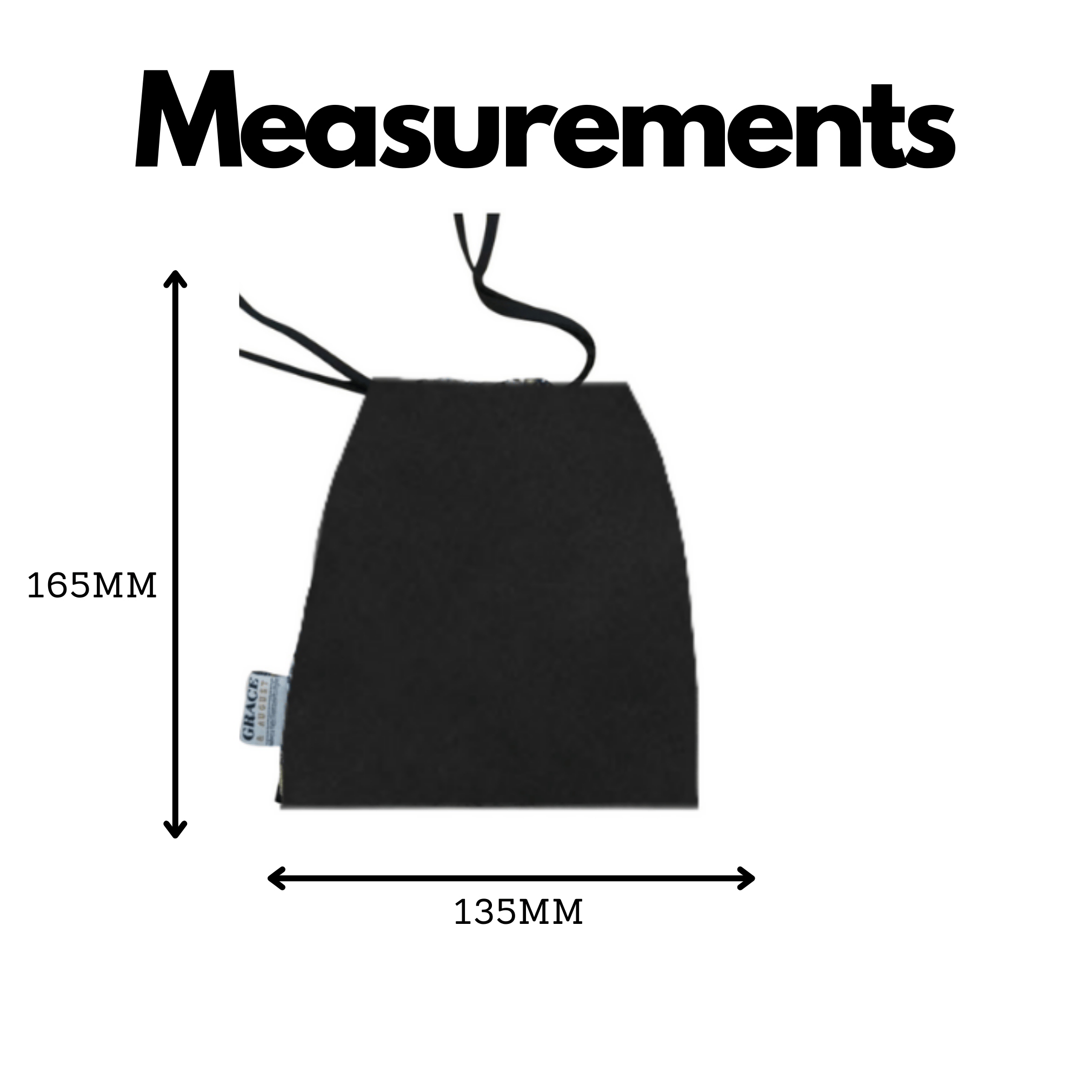 Storage Bag - Versatile Cotton Small Drawstring Bag - Perfect for Everyday Use - Black Face masks