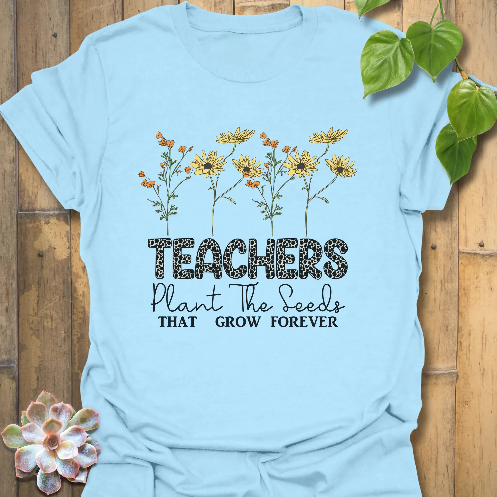 Teachers Plant T-shirt Light Blue / S T-Shirt