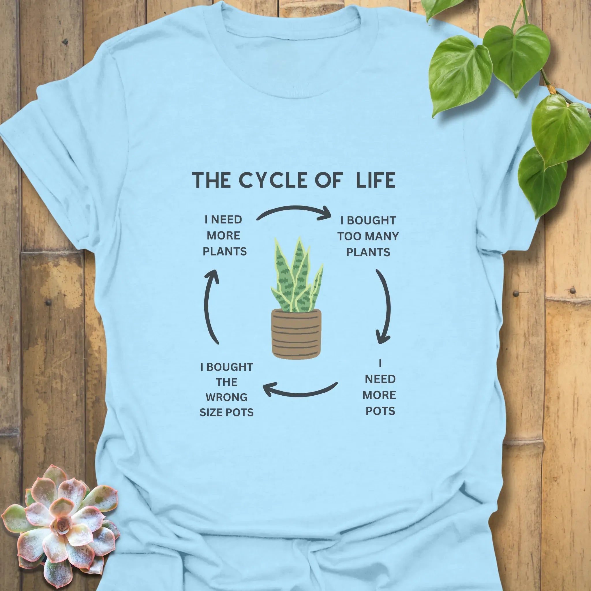 The Cycle of Life T-shirt Light Blue / S T-Shirt