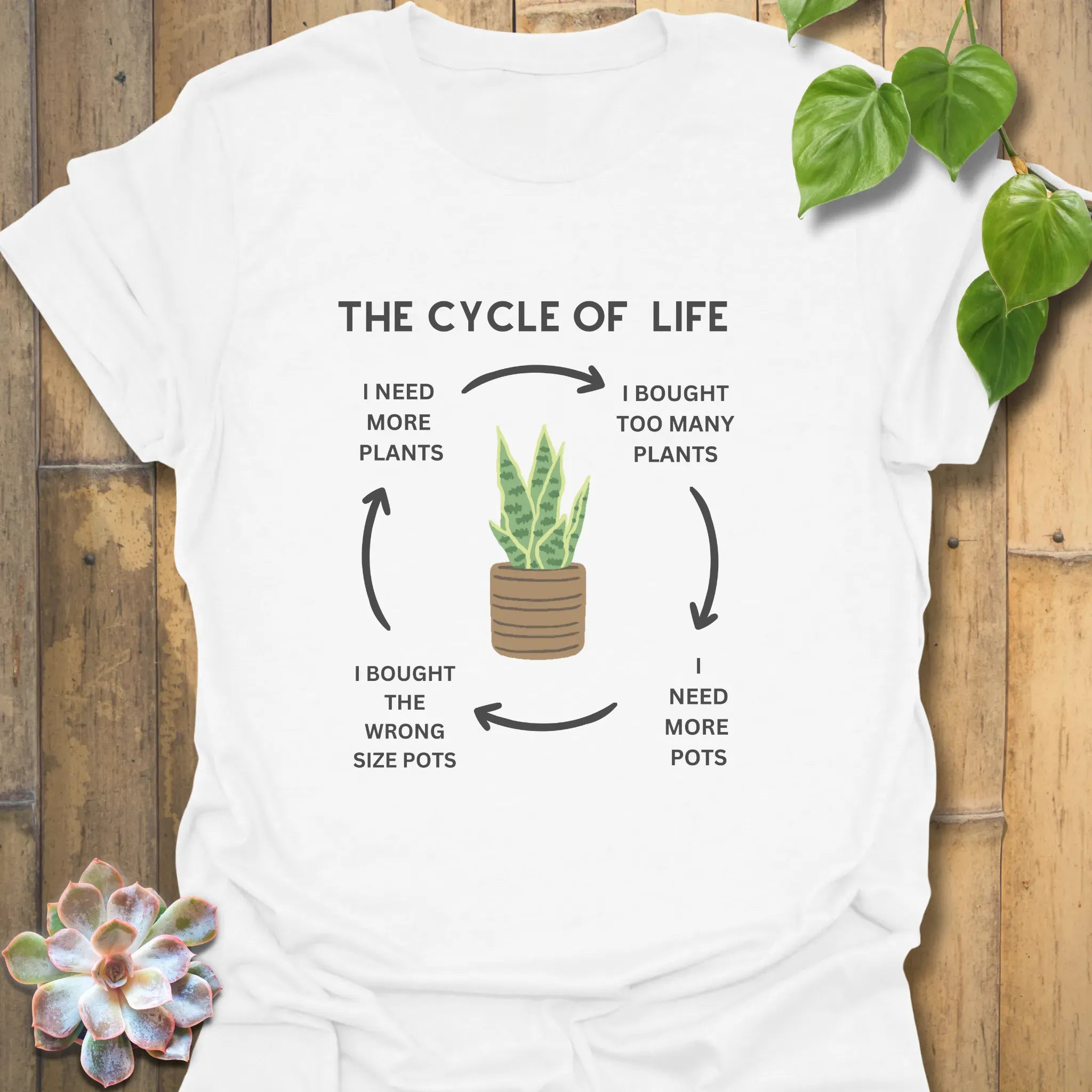 The Cycle of Life T-shirt White / S T-Shirt