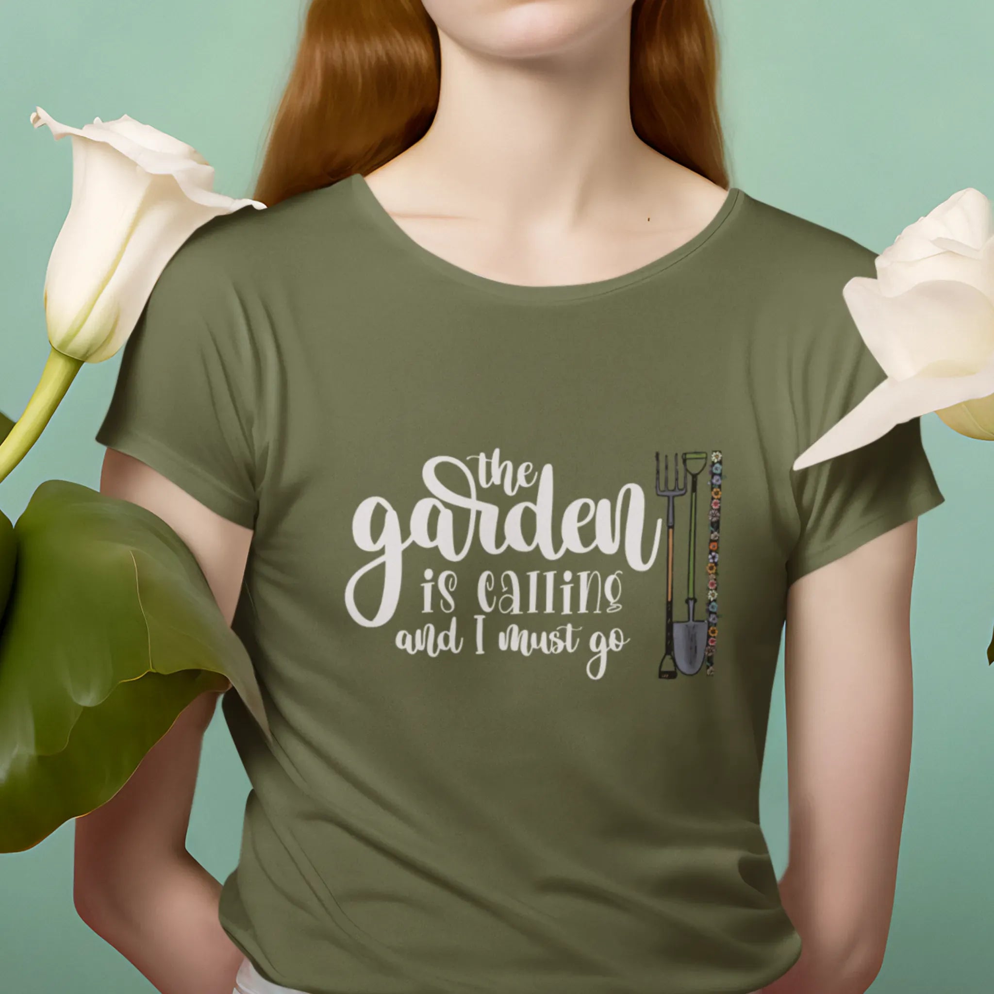 The Garden Is Calling T-shirt Military Green / S T-Shirt