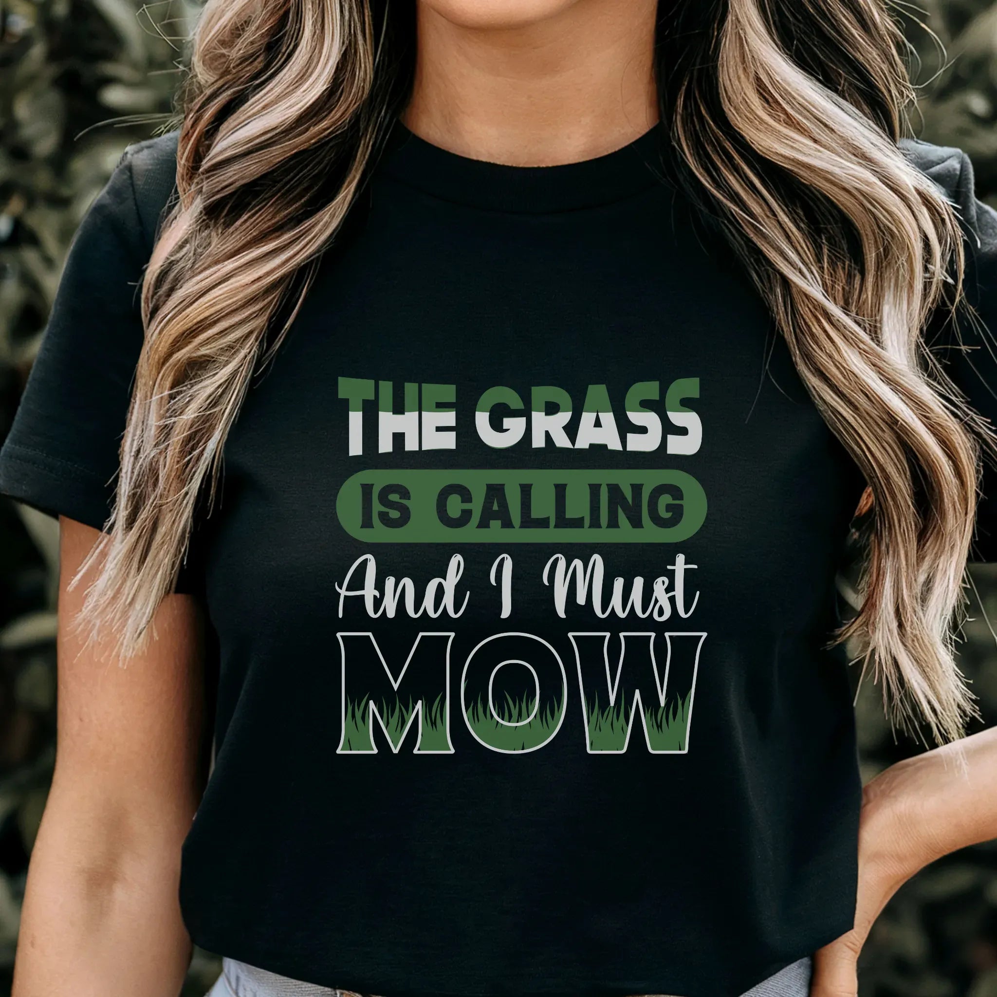 The Grass is Calling and I Must Mow T-Shirt Black / S T-Shirt