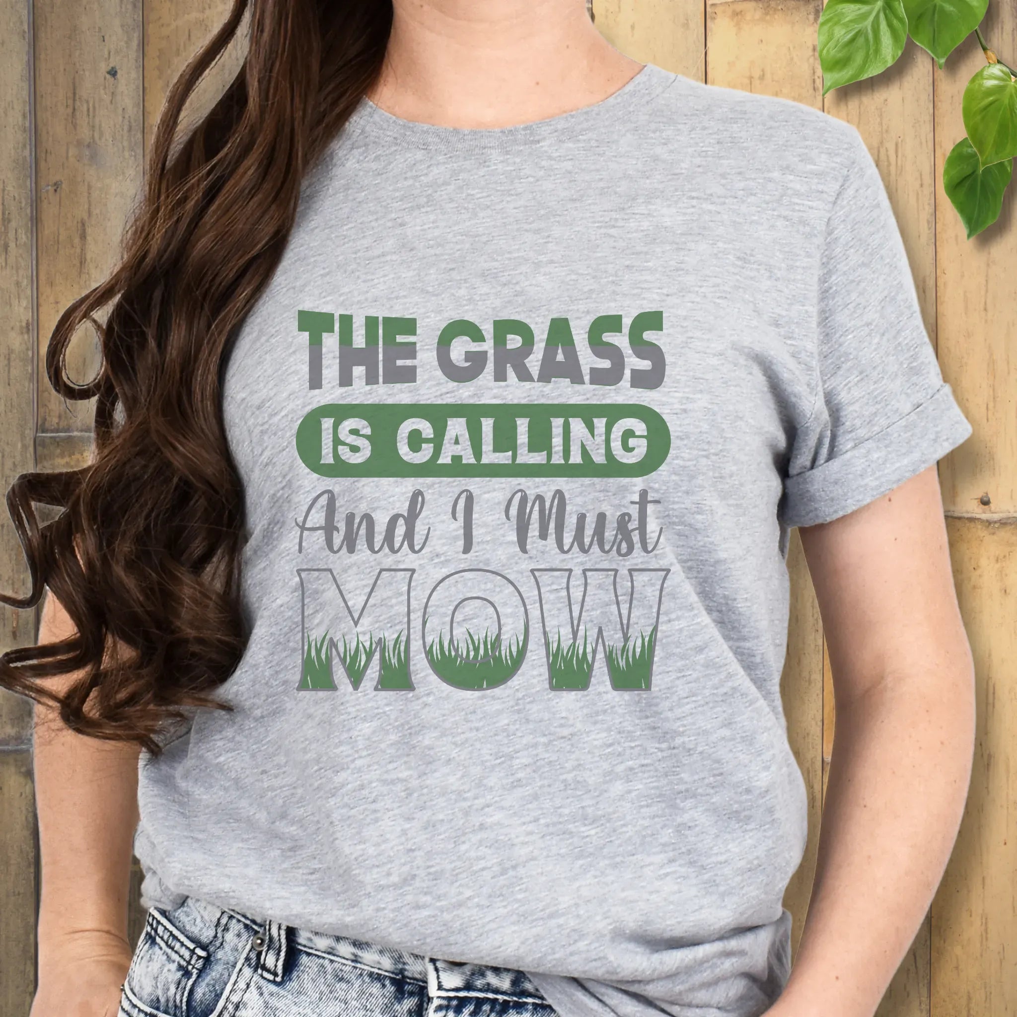 The Grass is Calling and I Must Mow T-Shirt Sport Grey / S T-Shirt