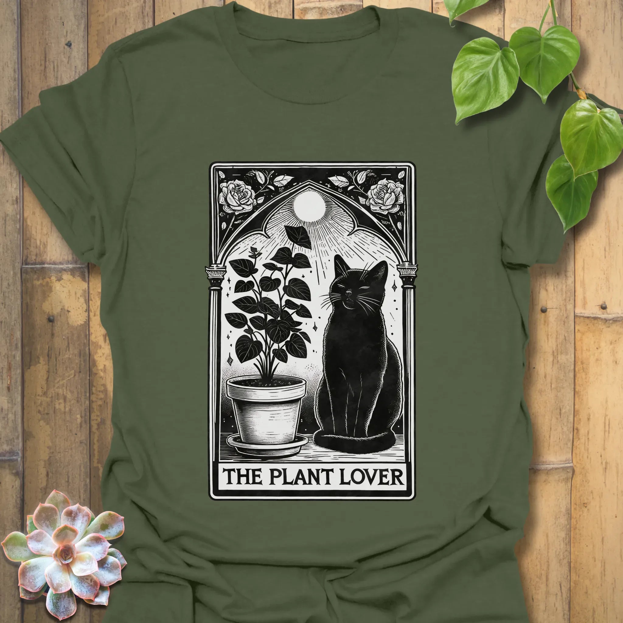 The Plant Lover T-shirt Military Green / S T-Shirt
