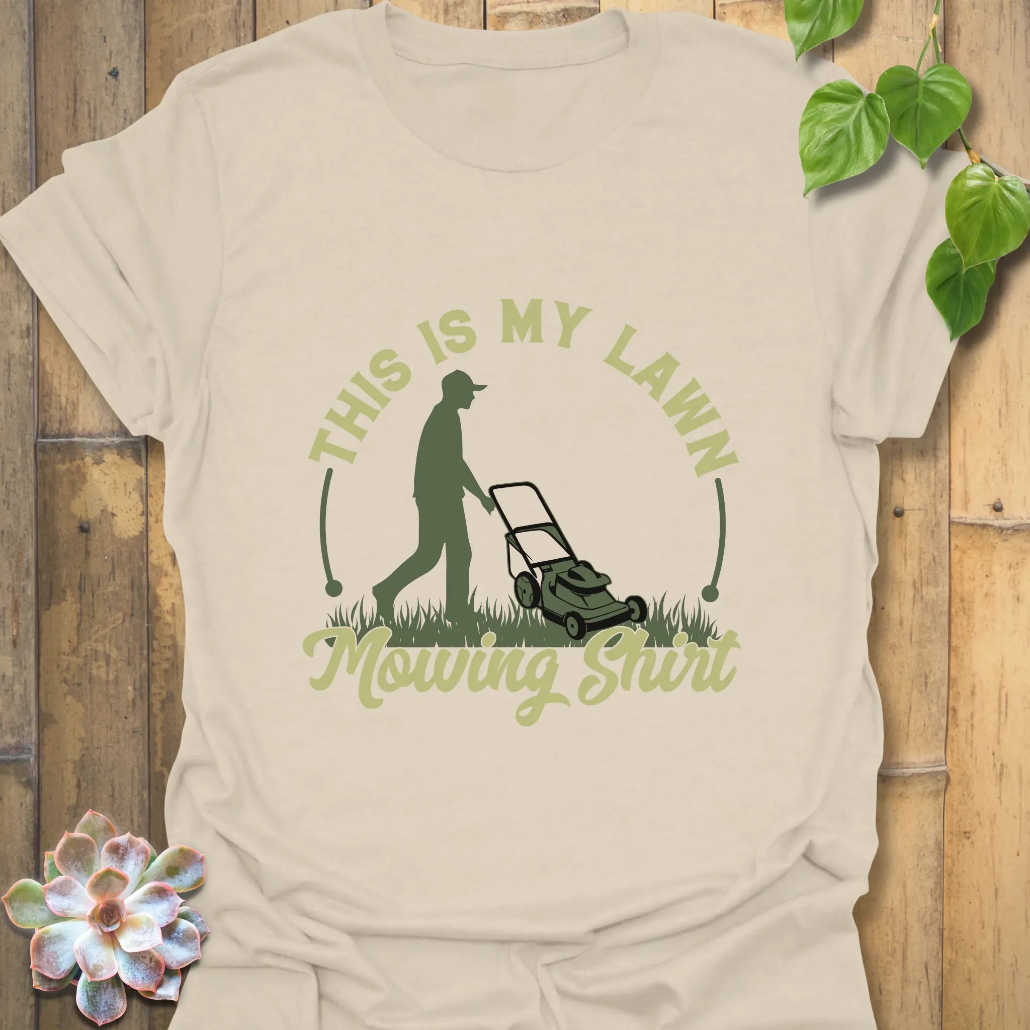 This is My Lawn Mowing Shirt T-shirt Natural / S T-Shirt