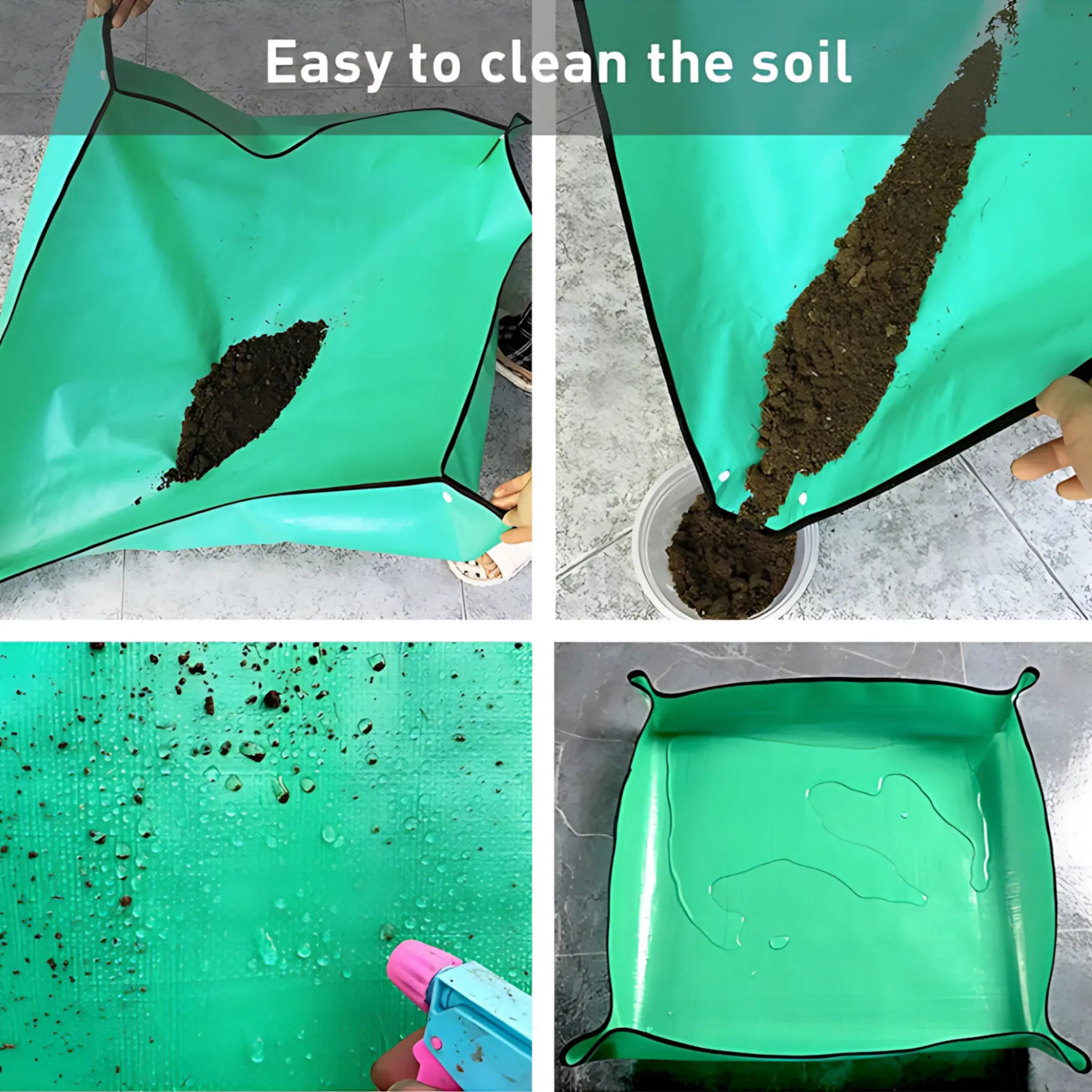 Waterproof Planting Mat - Foldable Garden Potting Pad Planting Mat