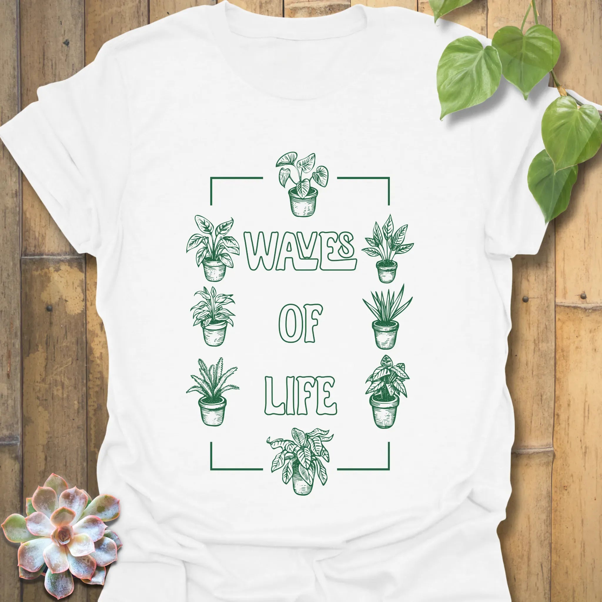 Waves Of Life T-shirt White / S T-Shirt