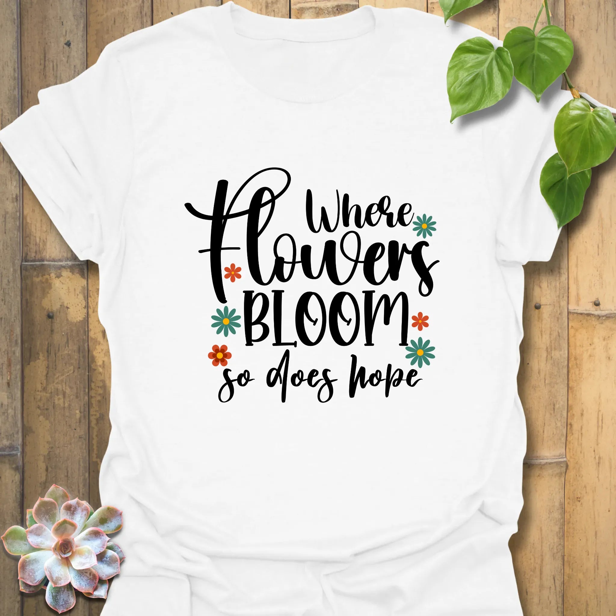 Where Flowers Bloom T-shirt White / S T-Shirt