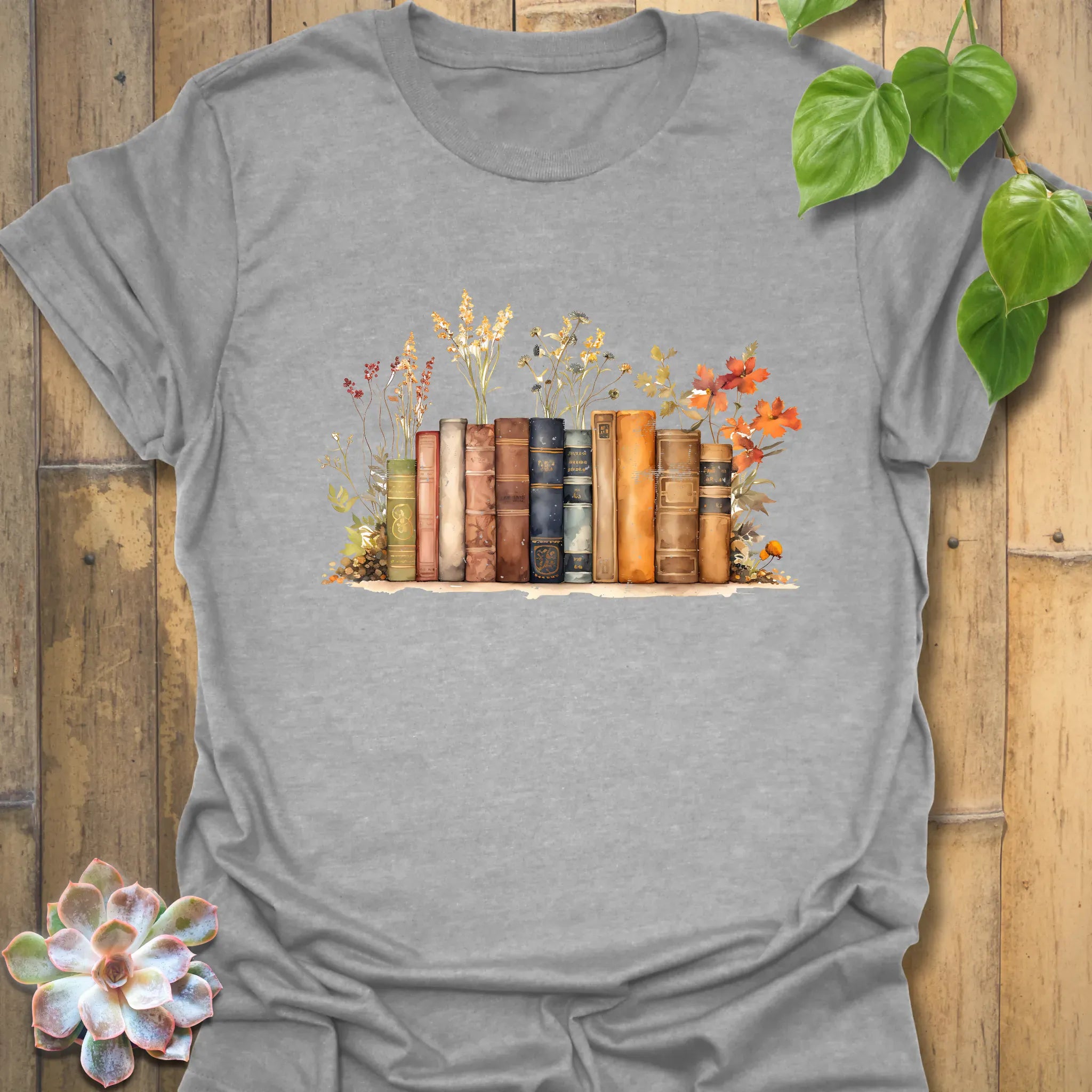 Wildflower Library T-shirt Sport Grey / S T-Shirt