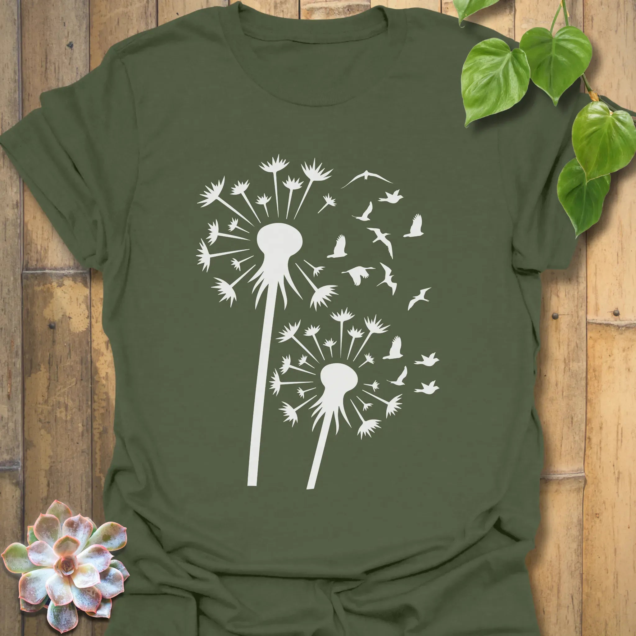 Wishing On The Wind T-Shirt Military Green / S T-Shirt