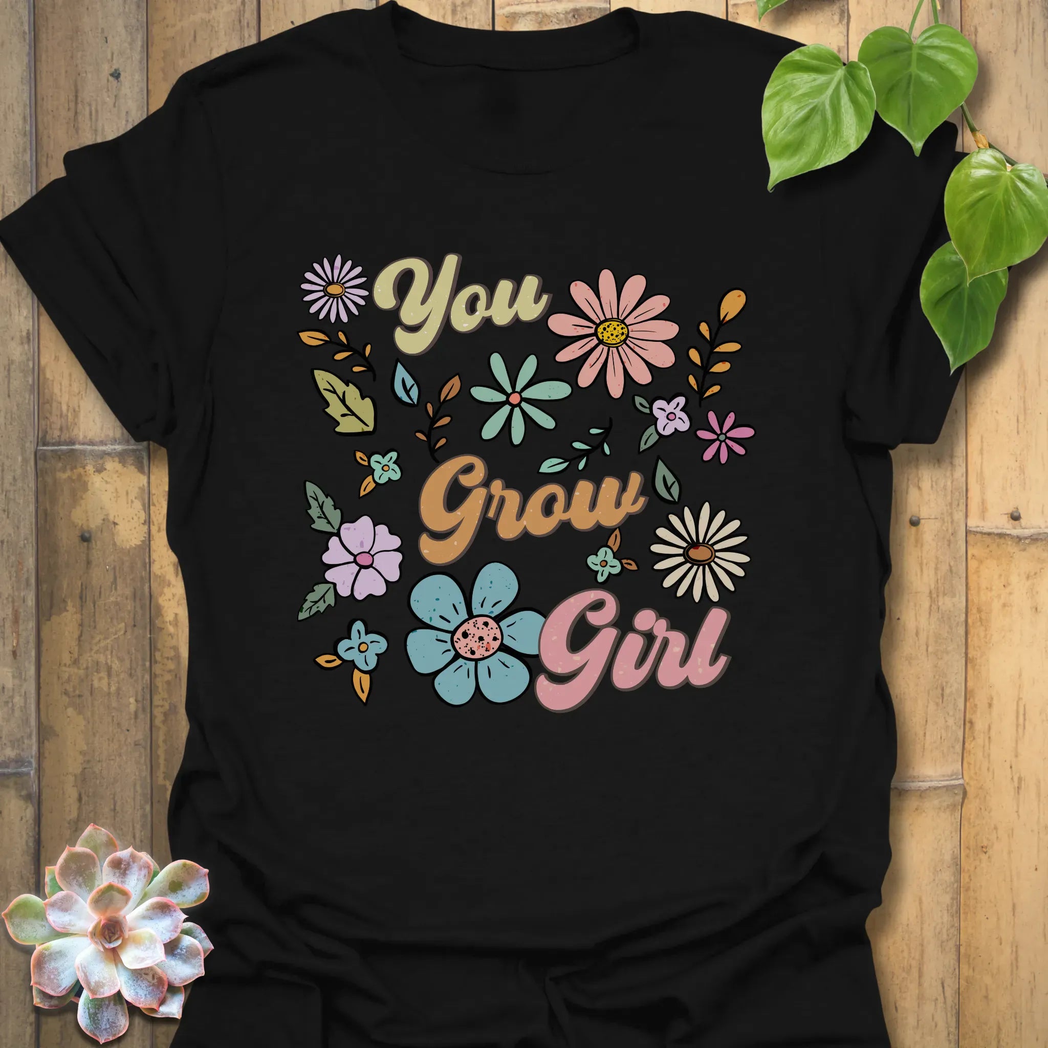 You Grow Girl T-shirt Black / S T-Shirt