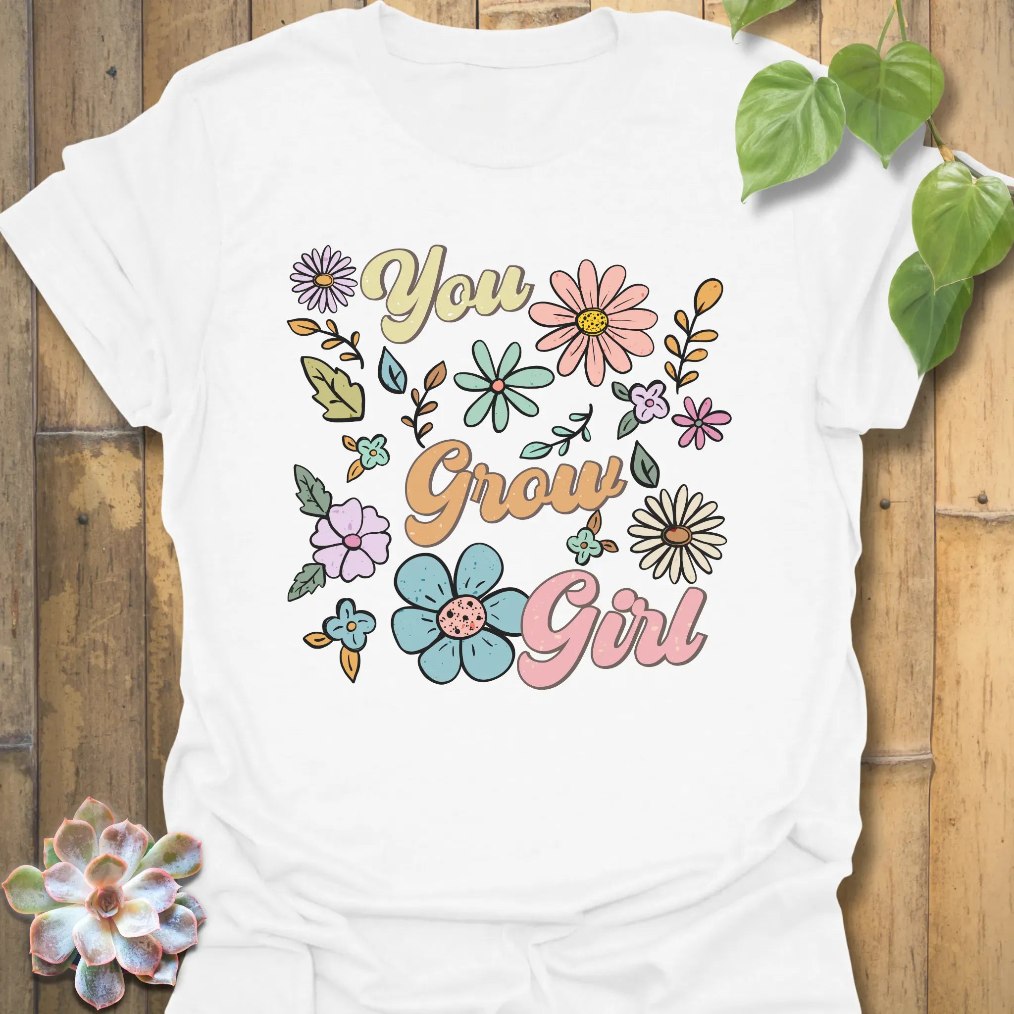 You Grow Girl T-shirt White / S T-Shirt