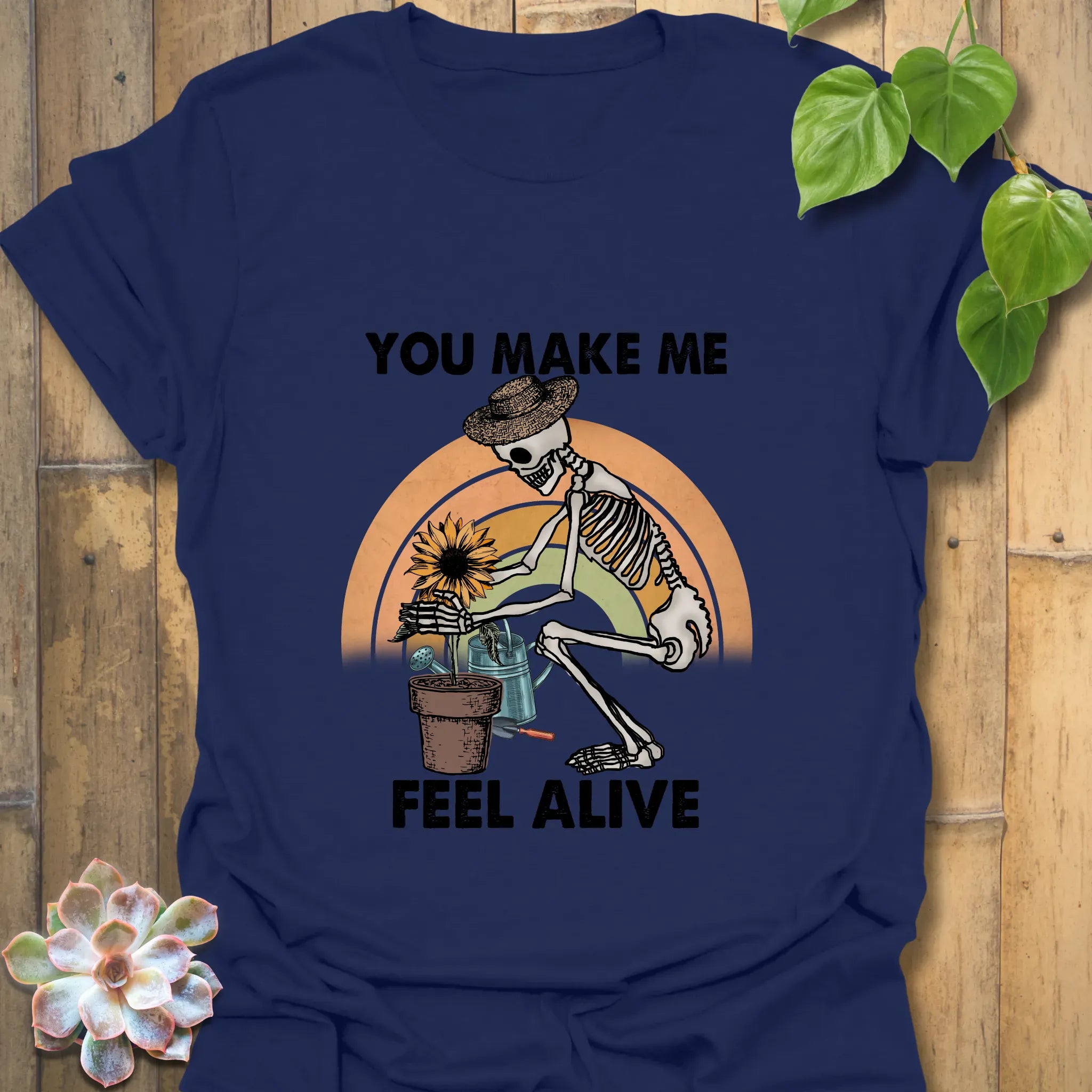 You Make Me Feel Alive T-shirt Navy / S T-Shirt