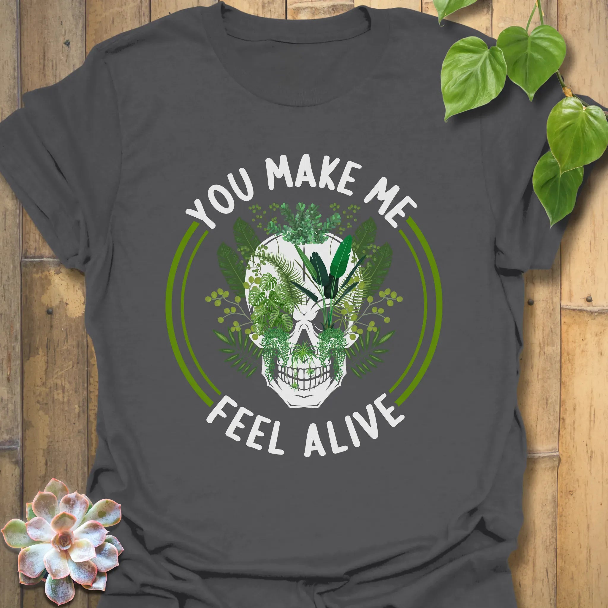You Make Me Fell Alive T-shirt Charcoal / S T-Shirt