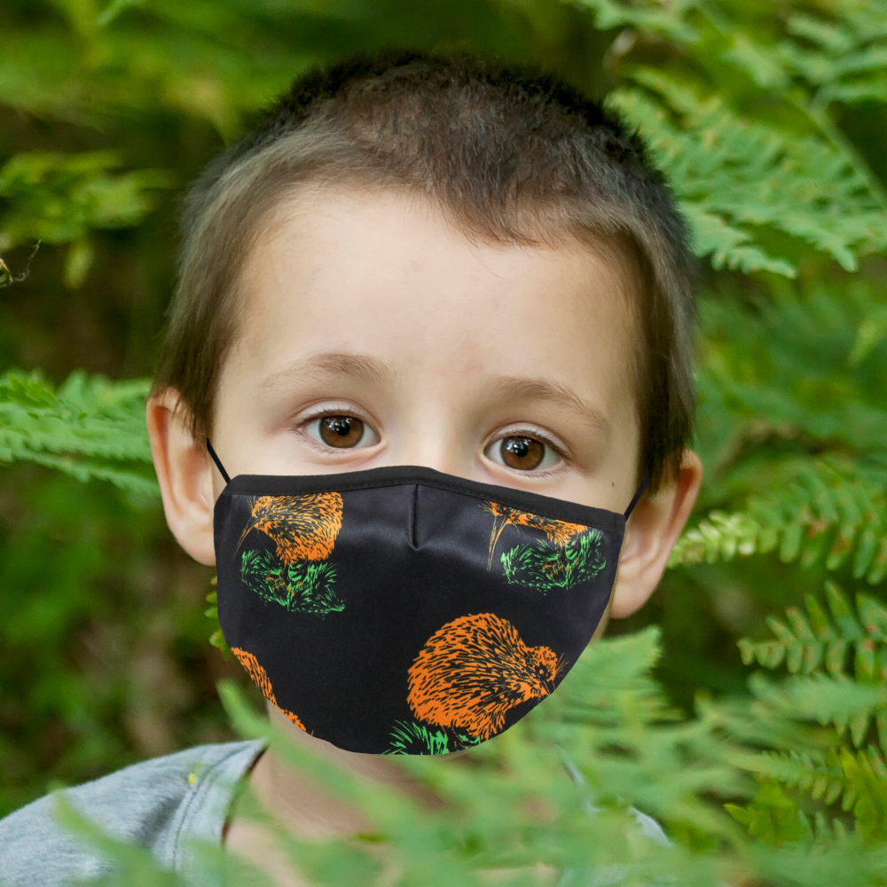 NZ Edition Premium Child Face Mask Set - 3 Layer Reusable Face Mask - Little Kiwi Child