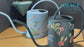 Indoor Watering Can - Stainless Steel 1.5L -Singing Hummingbirds Print Blue - Free NZ Shipping