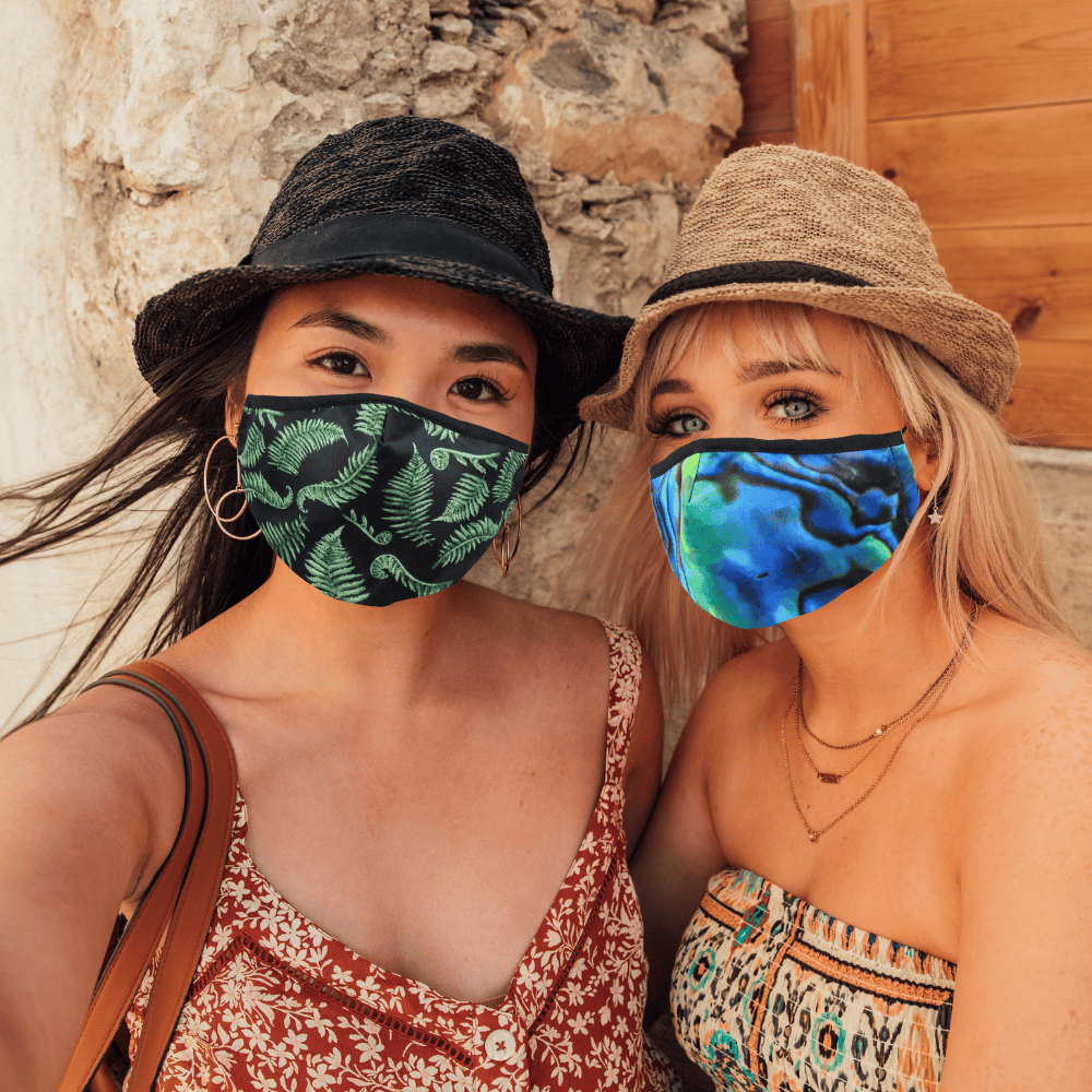 Fabric Face Masks | Cloth Face Masks NZ Edition | Original Pattern | Premium Face Mask Set | NZ Edition 3 Layer Reusable Face Mask | NZ Ferns Face masks