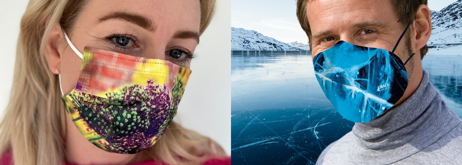 Medical Grade Disposable Face Masks Patterned KN95 Masks