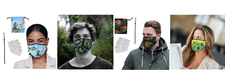 NZ-Themed Premium Adult Face Masks Sets