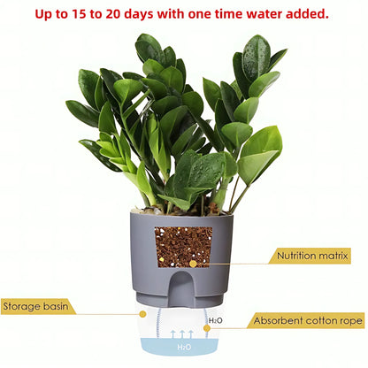 Self-watering flower pot