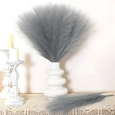 Fluffy artificial pampas grass