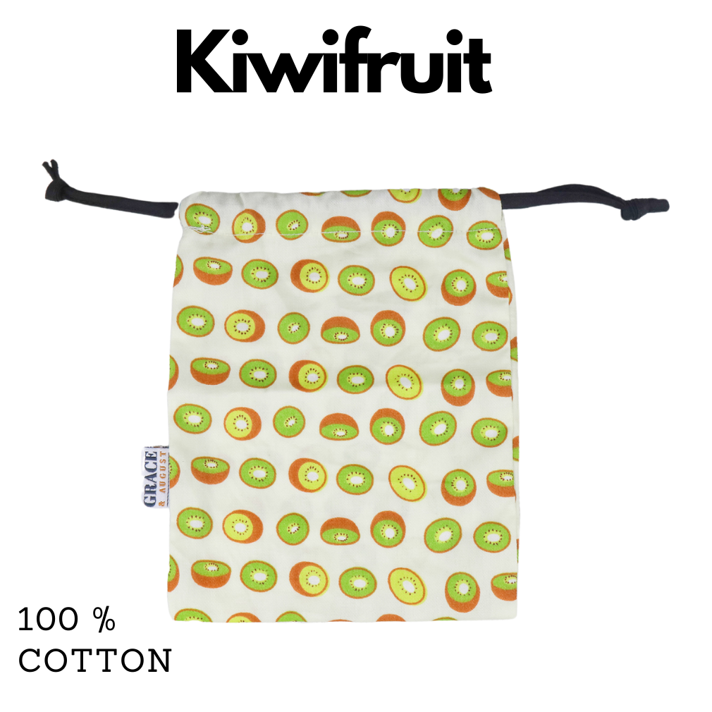 Drawstring Storage Bag - Kiwifruit