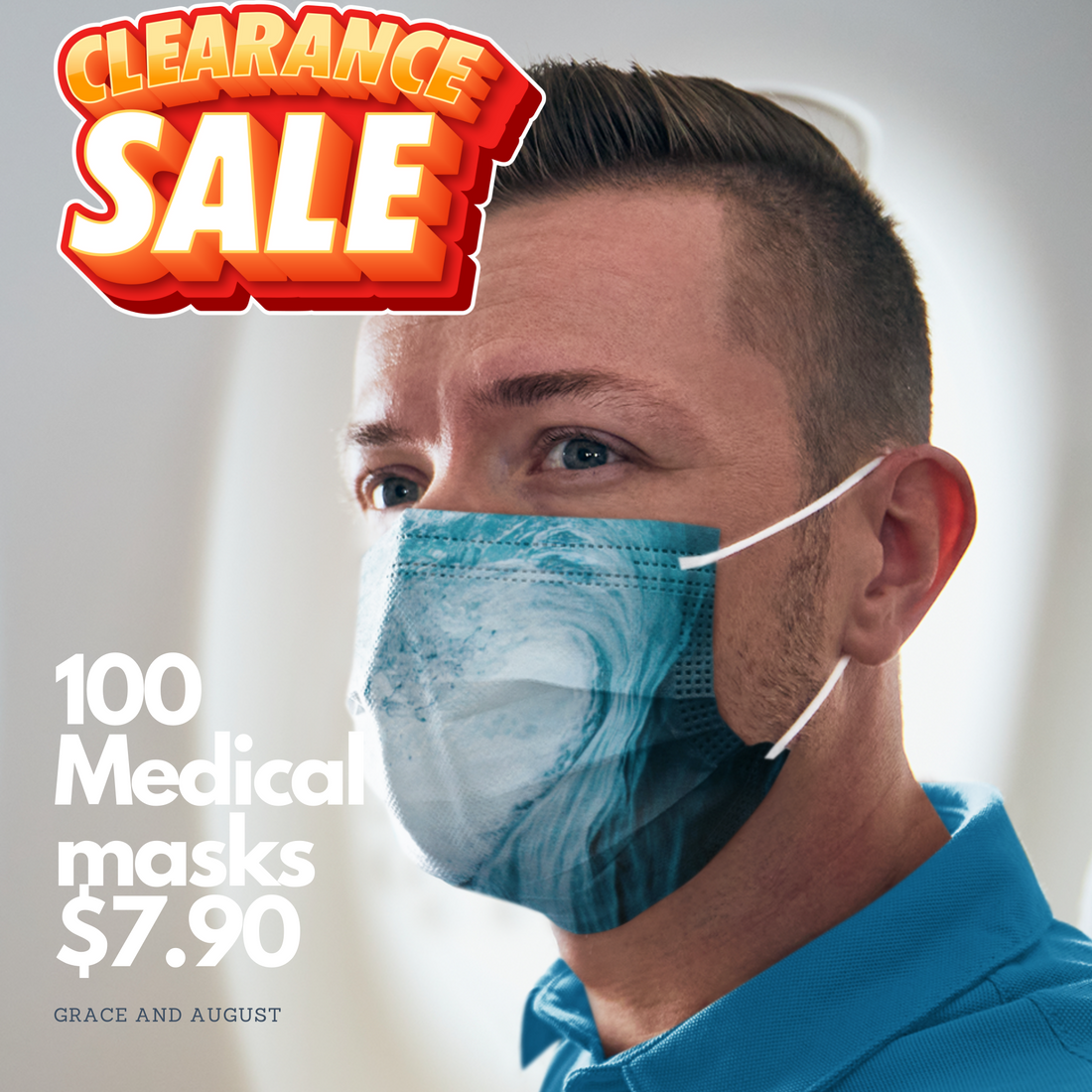 disposable face mask clearance