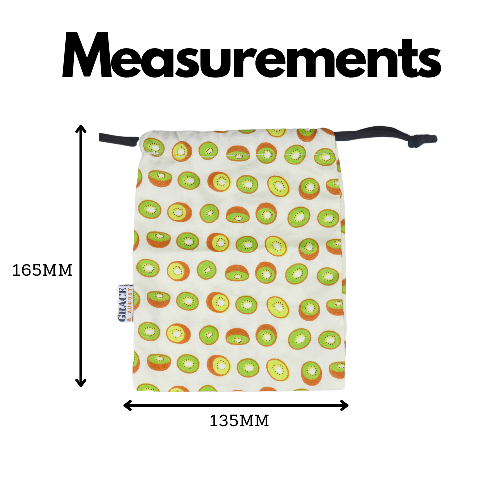 Drawstring Storage Bag - Kiwifruit