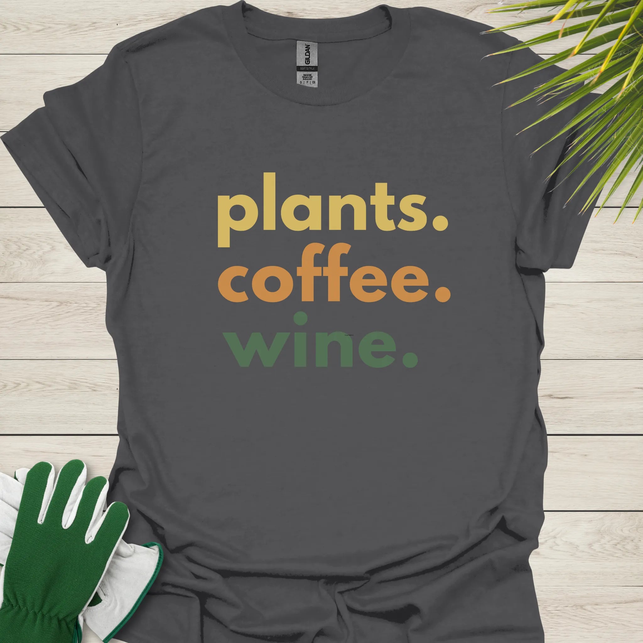 Gardening and wine t-shirt NZ
