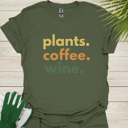 Coffee and plant t-shirt New Zealand
