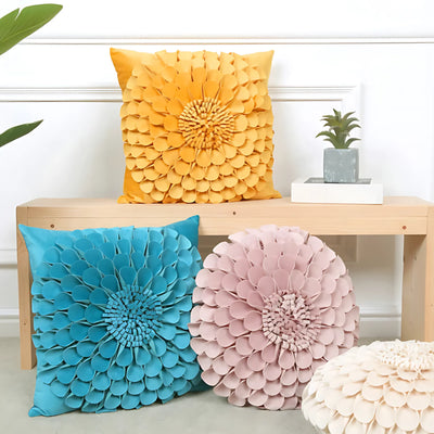 Floral cushion cover