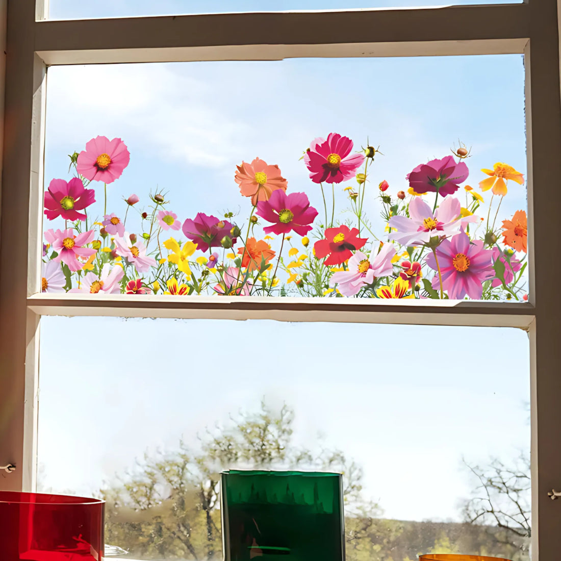 Floral Window Stickers