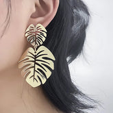 Palm Leaf Earrings