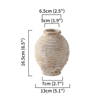 Vintage Clay Pottery Vase