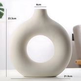 Ceramic donut vase