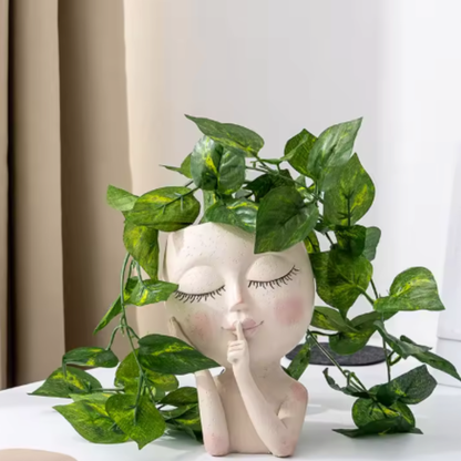 Face Flower Pot Head Planter – Clearance (One Only)