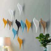 Resin bird wall hooks