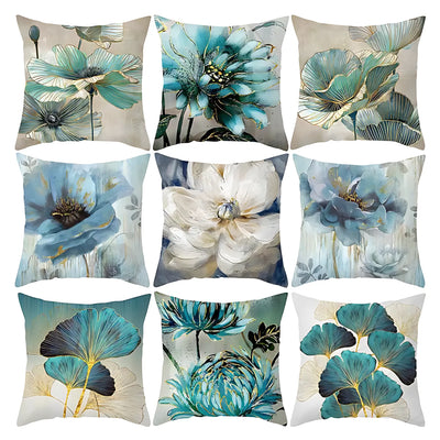 Ginkgo leaf cushion cover